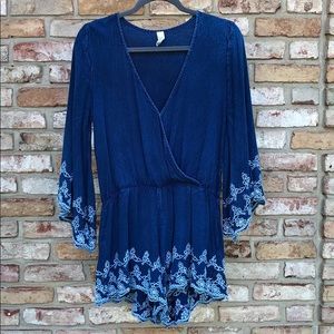 Boutique bell sleeve romper